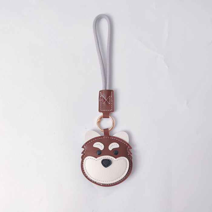 Wholesale PU Dog Keychain Pendant Cute Border Collie Husky Schnauzer Street Style Fashion Accessory