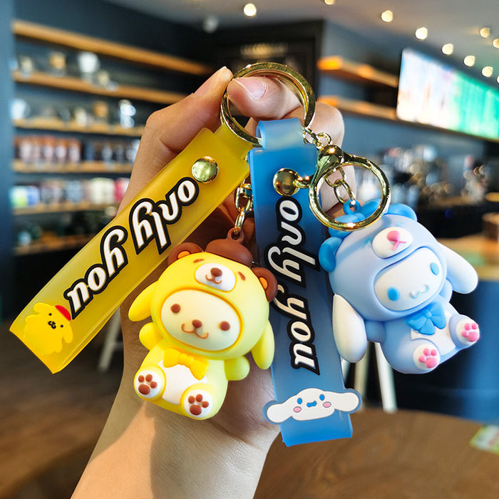 Wholesale Cartoon Doll Silicone Keychain JDC-KC-Tingm240