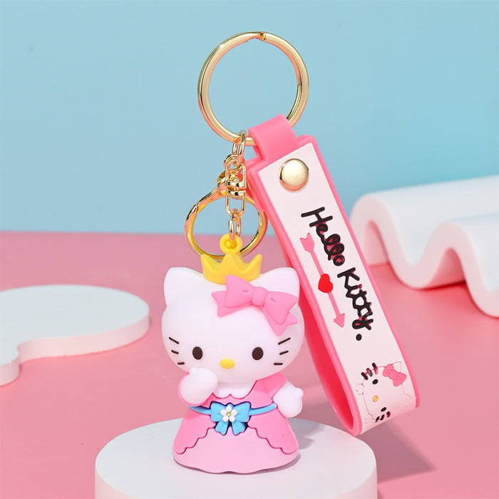 Wholesale Cartoon Doll Silicone Keychain JDC-KC-HongSheng009