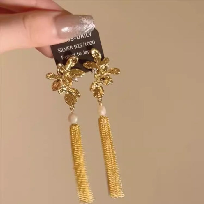 Wholesale   Pearl Tassel Earrings Women's  Earrings