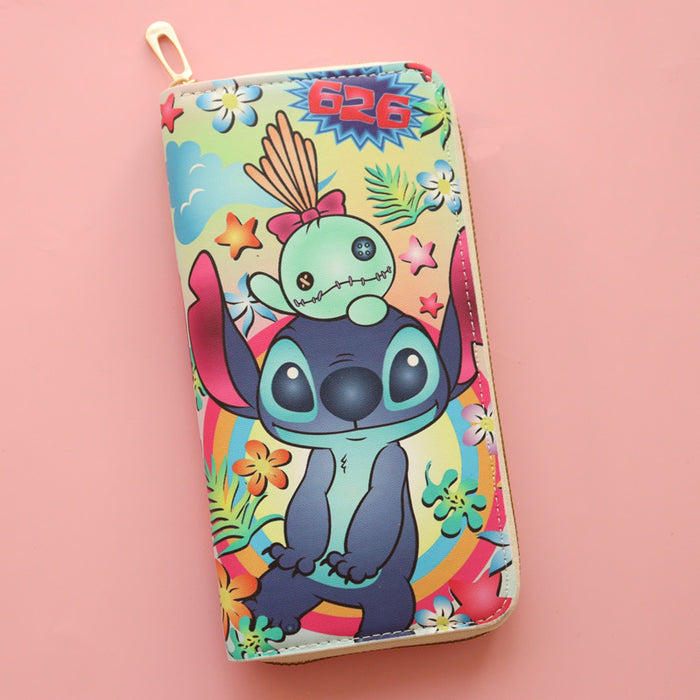 Wholesale PU Large Capacity Cartoon Cute Stitch Wallet JDC-WT- Jumei002