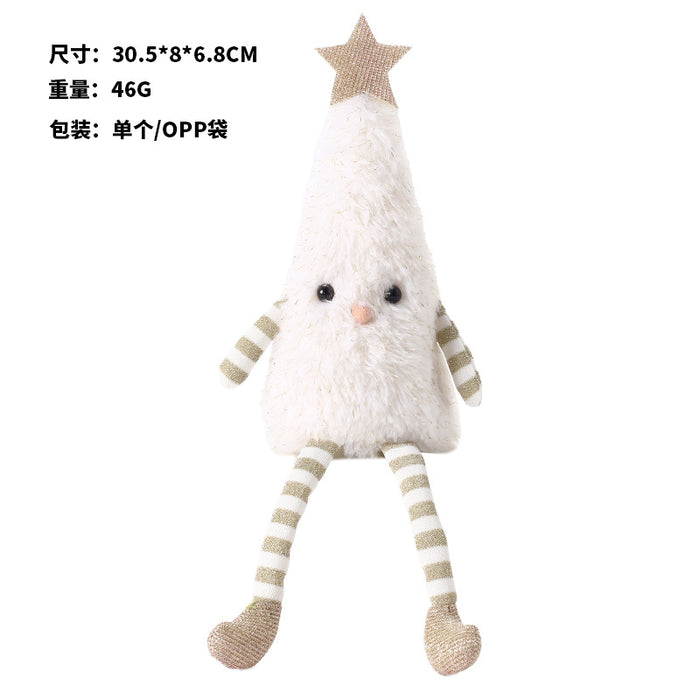 Wholesale Christmas Decorations Cute Plush Christmas Tree Doll Home Party Doll Ornaments