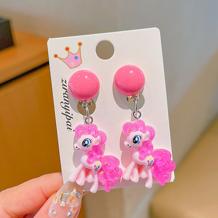 Wholesale  Children's Ear Clip Cartoon Ear Holes Jewelry Earrings  Girls' Earrings Jewelry