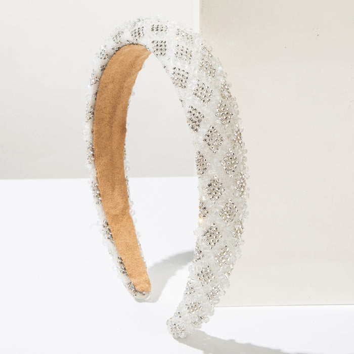 Wholesale Full Diamond Crystal Headband for Women High Crown Hair Accessory