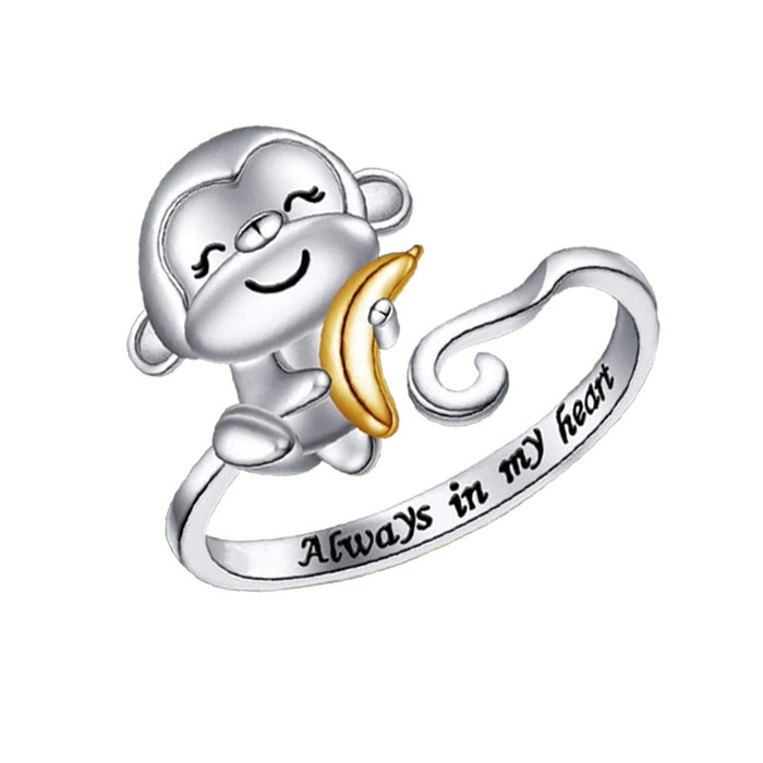 Wholesale Cartoon cute jewelry accessories, new products, open ring accessories, niche design rings