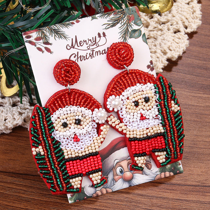 Wholesale Christmas Beaded Earrings