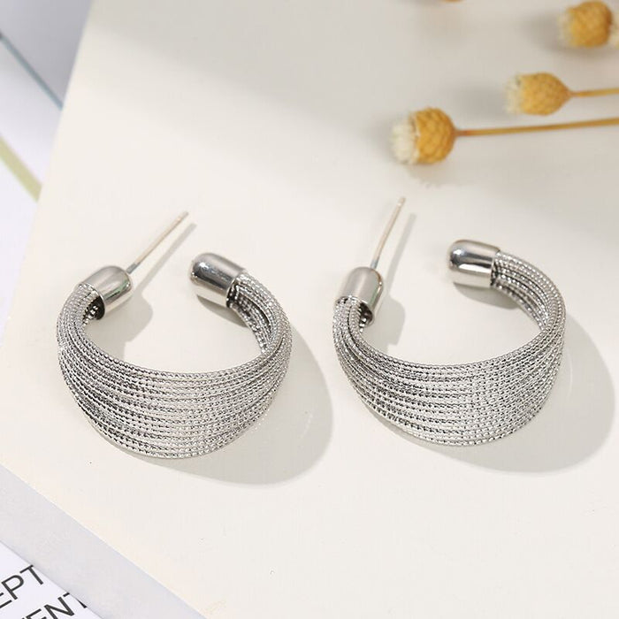 Wholesale Geometric ring heavy metal wind earrings earring personality temperament earrings