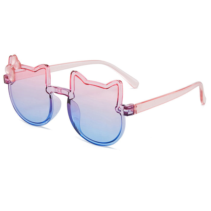 Wholesale children' s sunglasses cartoon cat sunshade glasses
