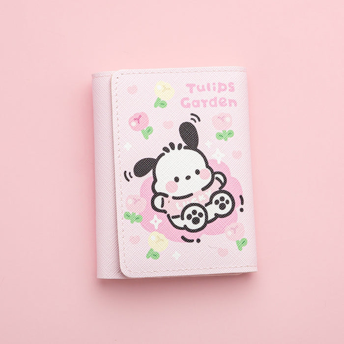 Wholesale Anime Cartoon PU Tri-fold Wallet with Multiple Card Slots Unisex Resale Ready