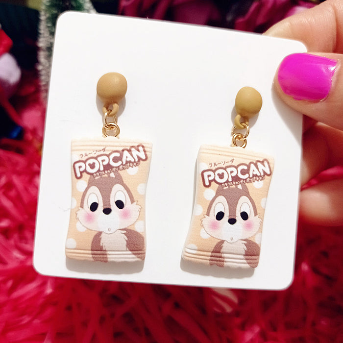 Wholesale Cute Resin Cartoon Earrings JDC-ES-Xiaox014