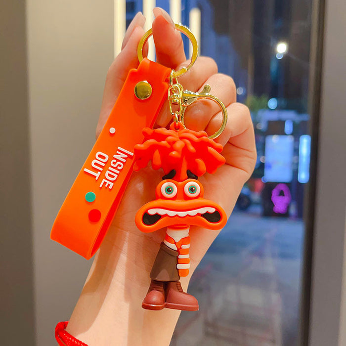 Wholesale Cute keychain car ornament cartoon figurine student backpack