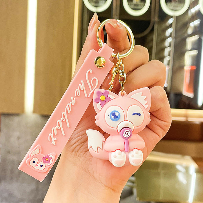 Wholesale Cartoon Doll Silicone Keychain JDC-KC-Benxin039