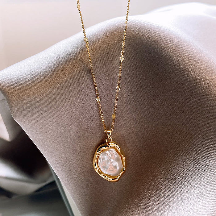 Wholesale Pearl Pendant Necklace JDC-NE-FengMei005