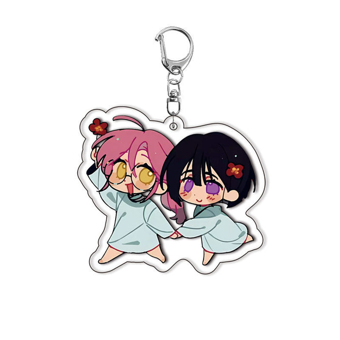 Wholesale Double-sided Acrylic Keychain with Layered Design  Anime-themed Creative Pendant