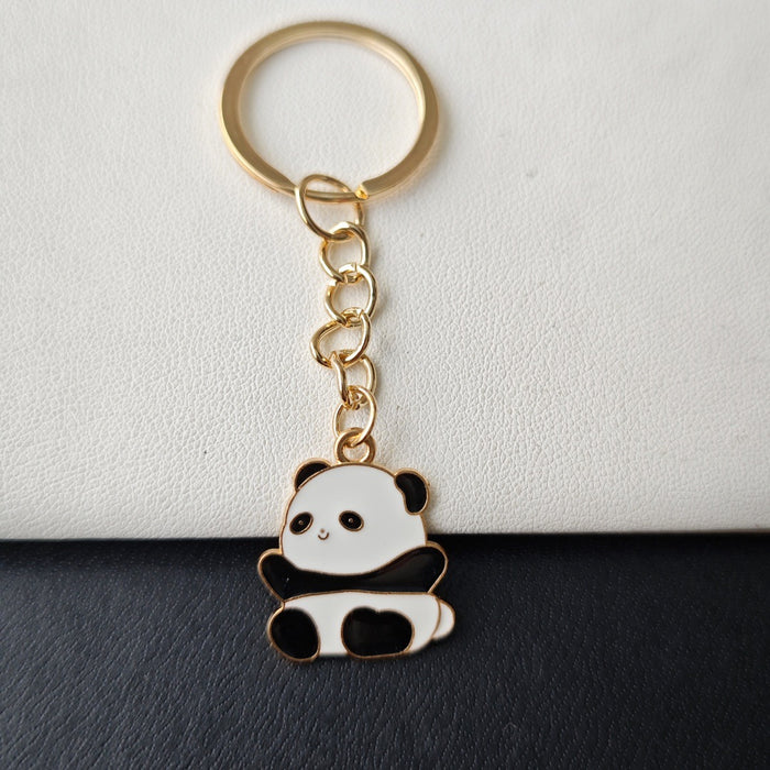 Wholesale Panda keychain  bag pendant  cartoon small gift key chain ornaments