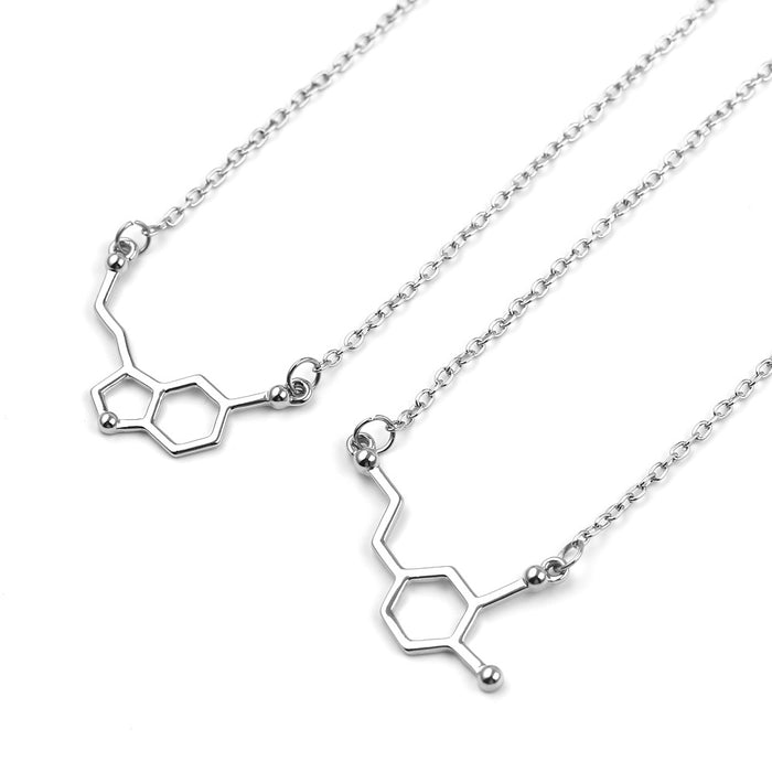 Wholesale Creative and personalized chemical molecule pendant choker necklace