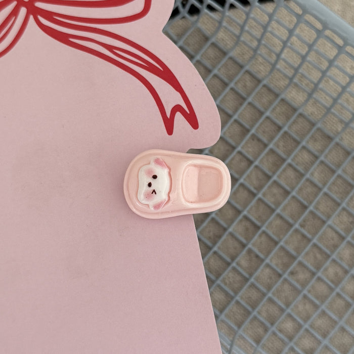 Wholesale Cute Cartoon Mini Slippers Funny Hair Clips