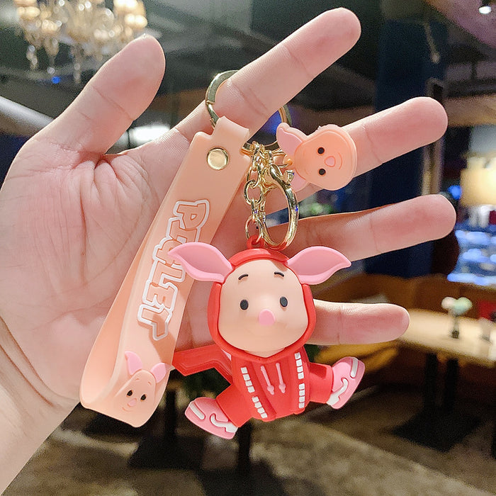 Wholesale Sweatshirt Bear Cartoon Doll PVC Keychain JDC-KC-RunX003