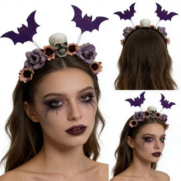Wholesale  Bat Ghost Flower Headband Dark Style Party Decor Fashion Accessory Gift Resale