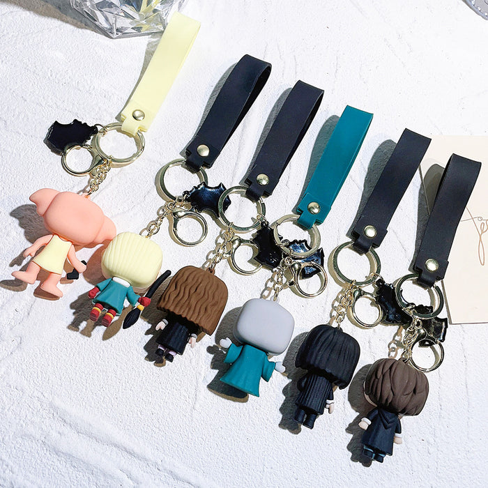 Wholesale Cartoon Silicone Doll Keychain JDC-KC-QiChao045