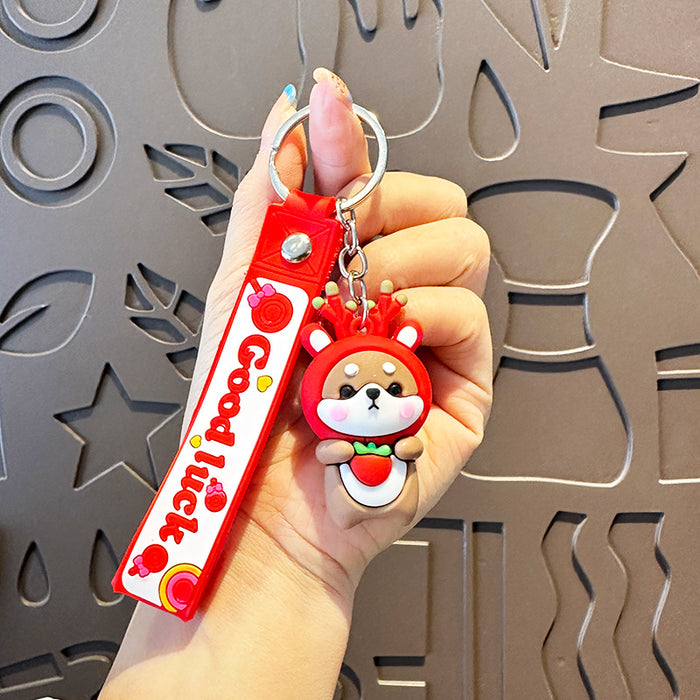 Wholesale   Cartoon Key Chain dog key chain pendant  school cute key chain