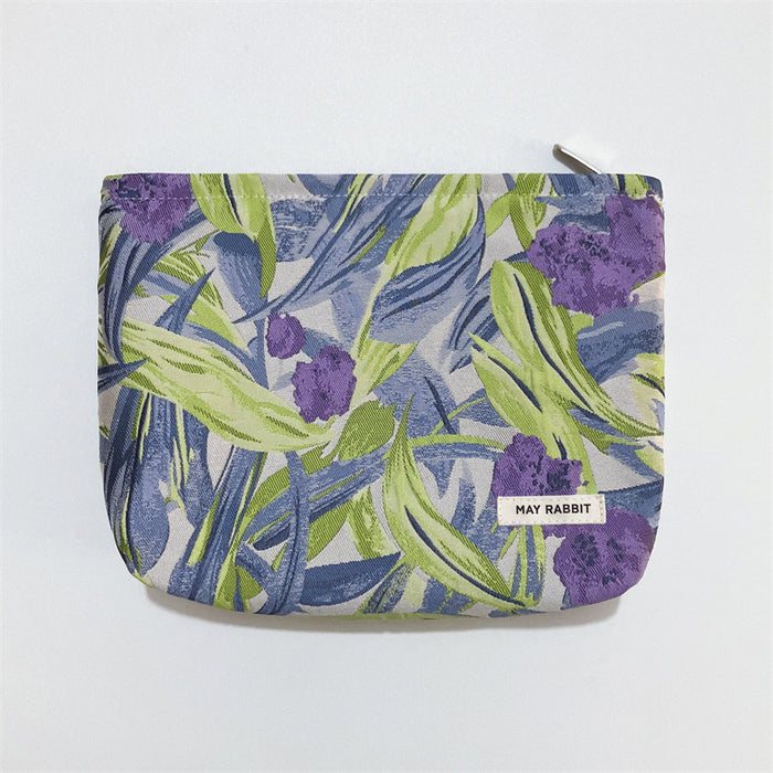 Wholesale Vintage relief makeup bag, large capacity canvas bag, inner liner bag
