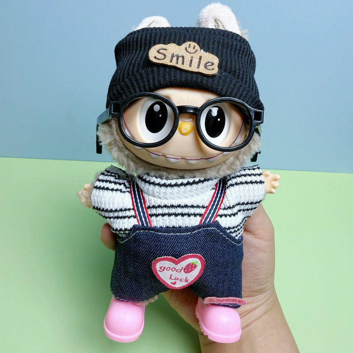 Wholesale  Doll Clothes Vinyl Plush 17cm Doll Cute Dress-Up Casual Outfit Skirt Plush Toy Clothes