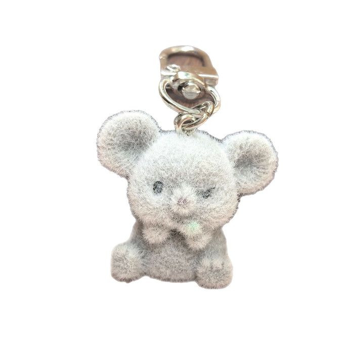 Wholesale Plush 3D Rabbit Penguin Bear Goat Animal Ornament Pendant DIY Cute Plush Earrings Keychain Accessories