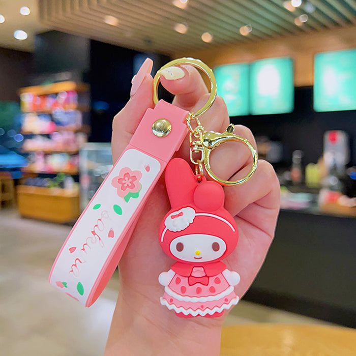 Wholesale Cartoon Silicone Doll Keychain JDC-KC-MingT180