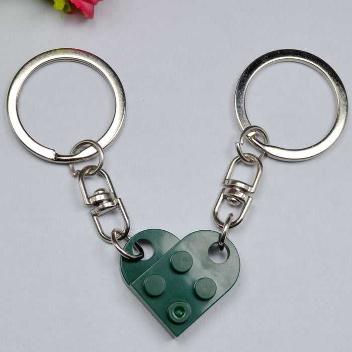 Wholesale Love Building Blocks Plastic Keychain JDC-KC-Maih001