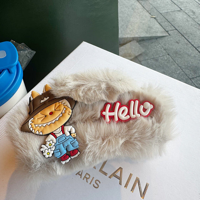 Wholesale Cute Cartoon Plush Bunny Hair Clip