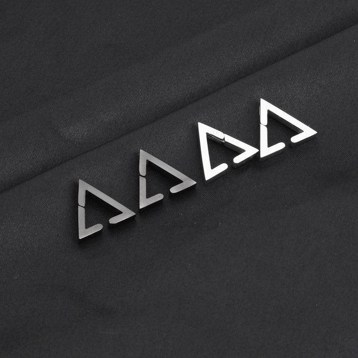 Wholesale Titanium Steel Triangle Ear Clip JDC-ES-LvZ005