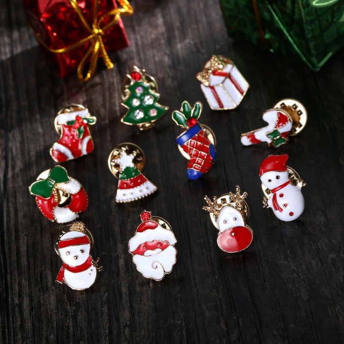 Wholesale Christmas Alloy Brooch Set JDC-BC-Chuya001