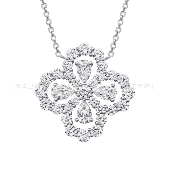 Wholesale Light luxury high-end handmade diamond studded classic collarbone necklace
