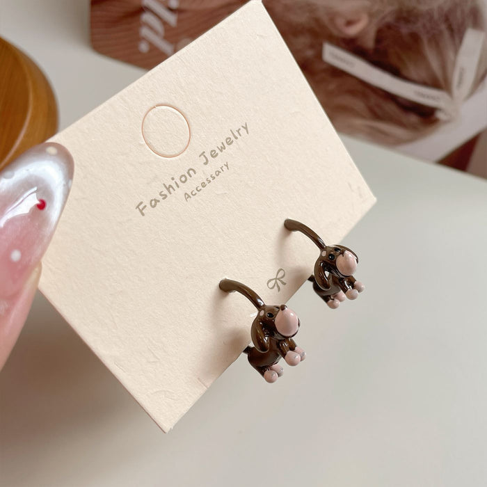 Wholesale Cartoon cute earrings with silver needles, niche and exquisite personalized earrings