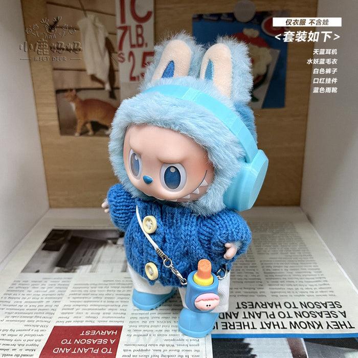Wholesale Vinyl Doll Clothes Lucky  Clothes Trendy Cool Overalls
