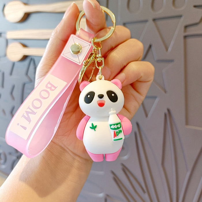 Wholesale Cute Cartoon 3D Doll Silicone Keychain JDC-KC-MingT126