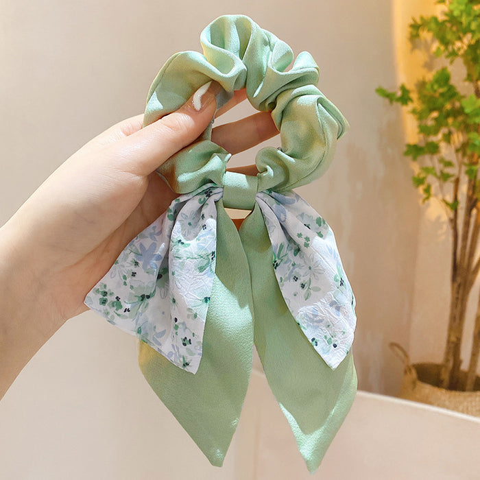 Wholesale Satin Bow Hair Band Hair Scrunchies JDC-HS-Yika005