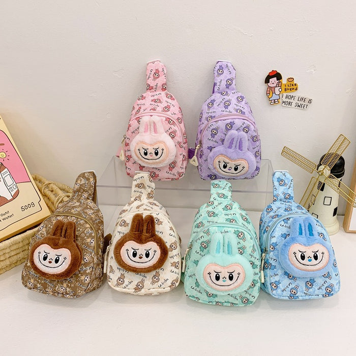 Wholesale Plush cartoon crossbody Mart rabbit bag girls crossbody bag l children' s chest bag