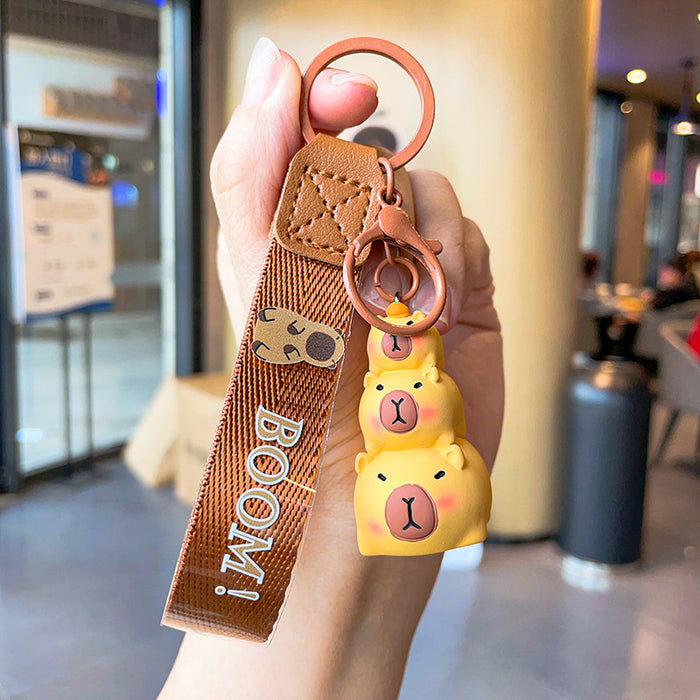 Wholesale PVC Cartoon Cute Keychain JDC-KC-LeZi024