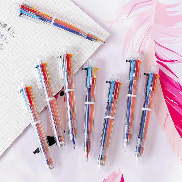 Wholesale Creative Cute Cartoon Multicolor Ballpoint Push Pen