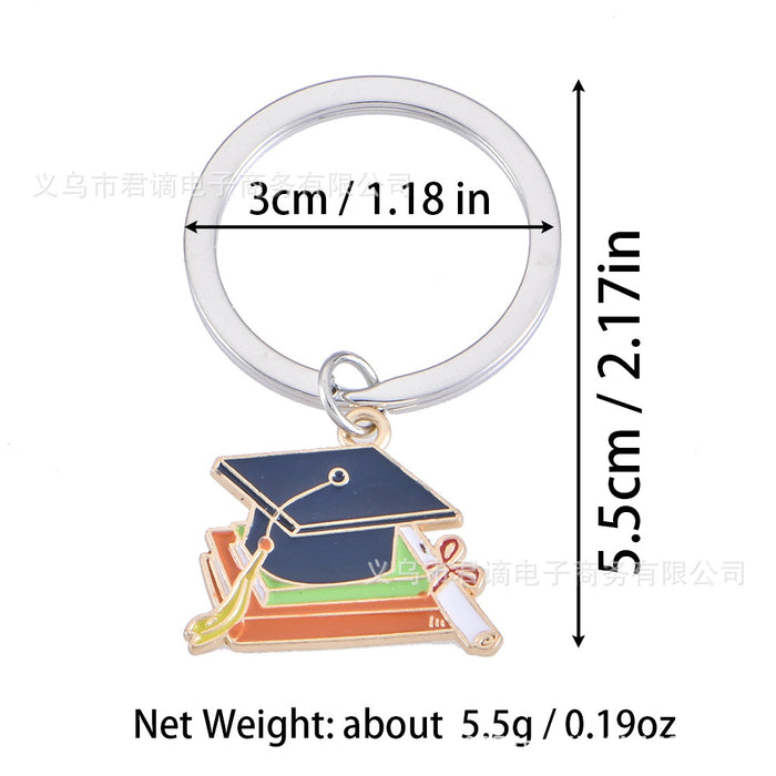 Wholesale Keychain Small Pendant Gift Bag Decoration Metal Oil Dripping Accessories