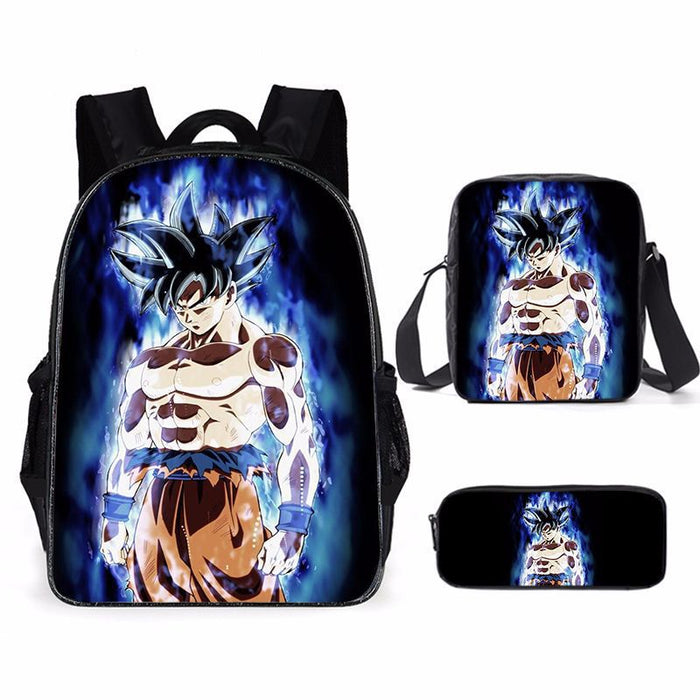 Wholesale New Style Anime Dragon Ball Backpack Primary and Secondary School Students School Bag Shoulder Bag Pencil Case Three-piece Set JDC-BP-Shangl005