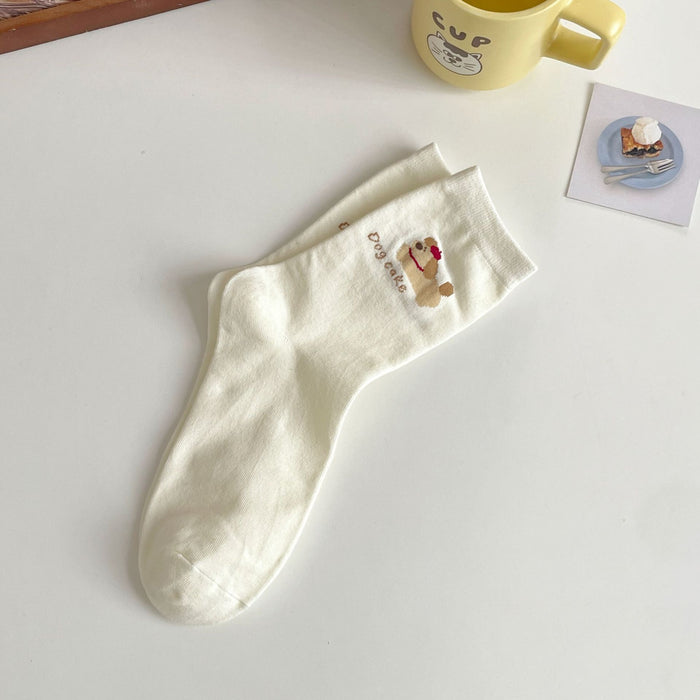 Wholesale Cartoon Socks Children's Middle Socks Cute College Style Bow Striped Long Socks