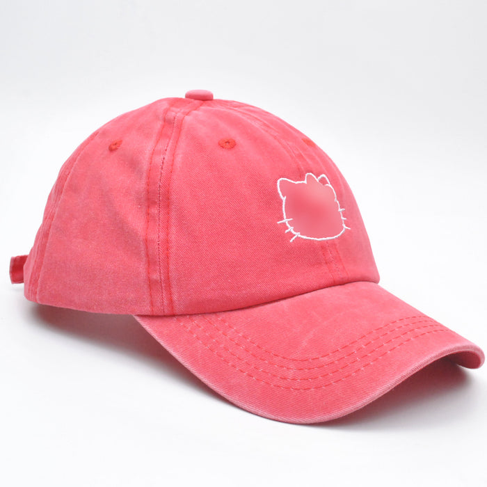 Wholesale Cartoon Cat Embroidered Cotton Baseball Cap JDC-FH-PeiN008