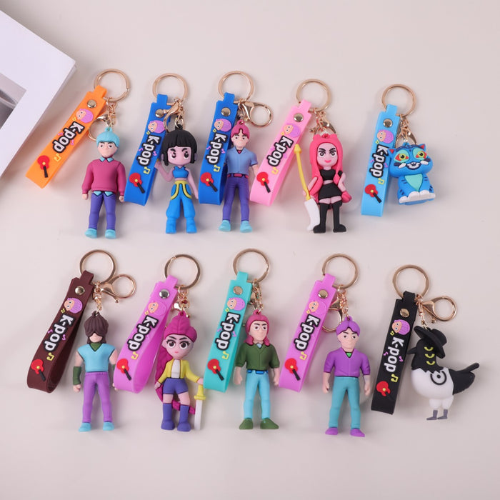 Wholesale Kpop Cartoon Anime Backpack Accessories Keychain