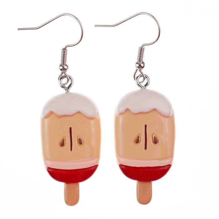 Wholesale Summer Ice Cream Popsicle Earrings JDC-ES-NiQing065