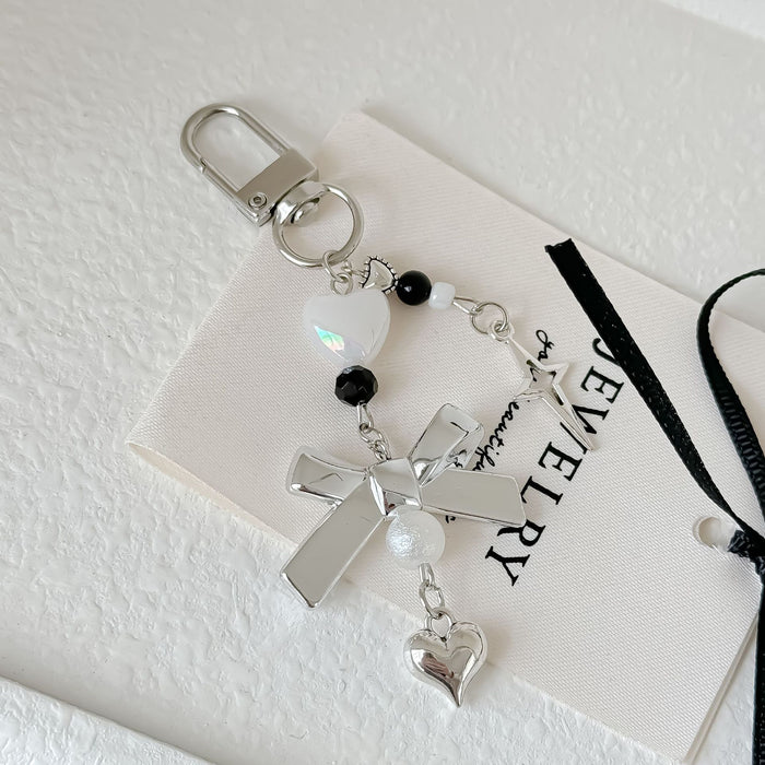 Wholesale Mobile Phone Chain silver Bow Joker Pendant
