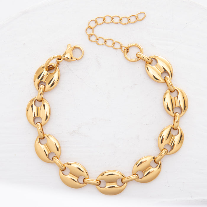 Wholesale Thick Chain Bracelet Unisex Hip Hop Punk Style Fashion Jewelry