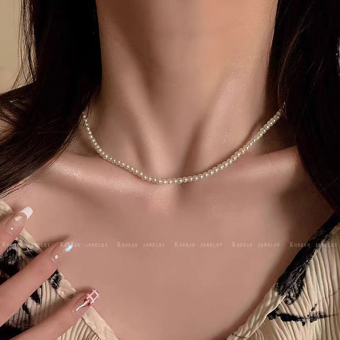 Wholesale 3m pearl pearl Australian white round flawless strong light necklace